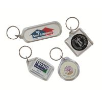 Acrylic Keyrings with Insert