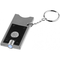 Allegro LED keychain light with coin holder