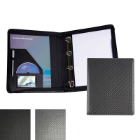 Carbon Fibre Effect Zipped Ring Binder