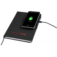 Cation Notebook with Wireless Charging Pad