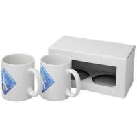 Ceramic sublimation mug 2-pieces gift set