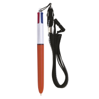 Custom Lanyard with BIC&#174; 4 Colours Fine Pen