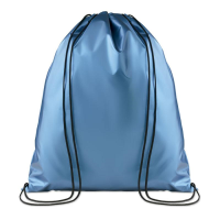 Drawstring bag with lamination