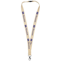 Dylan cotton lanyard with safety clip