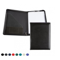 E Leather A4 Zipped Conference Folder