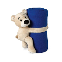 Fleece blanket with bear