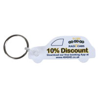 Flexible Plastic Shaped Keyring