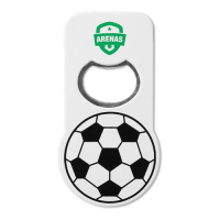 Football opener with magnet