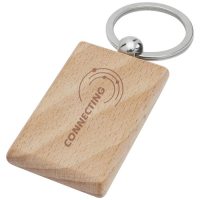 Gian beech wood rectangular keychain