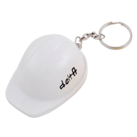 Hard hat bottle opener and key chain