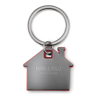 House shape plastic keyring