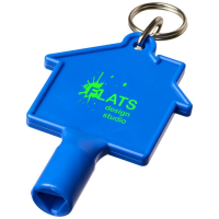 Maximilian house-shaped meterbox key with keychain