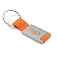 Metal rectangular key ring