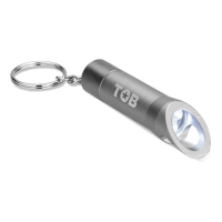 Metal torch key ring