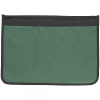 Nylon Document Wallets - Green / Black Edging