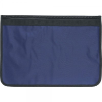 Nylon Document Wallets - Navy / Black Edging