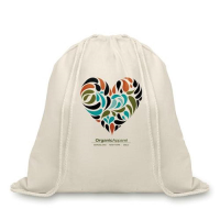 Organic cotton drawstring bag