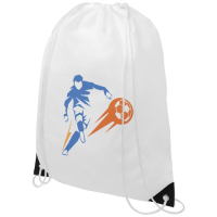 Oriole drawstring backpack with coloured corners