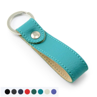 Recycled E Leather Rectangular Key Fob