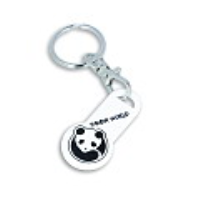 Recycled EURO Trolley Stick Keyring