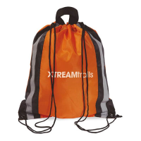 Reflective drawstring bag
