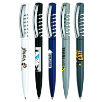 senator New Spring Polished Plastic Ballpen with Metal Clip