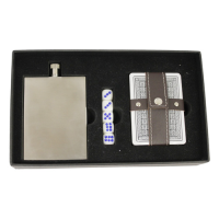 Slimline Hip Flask Poker Set