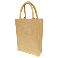 Small A4 Natural Jute Bag