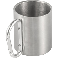 Stainless steel, double walled travel mug (200 ml)