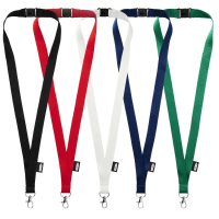 Tom recycled PET lanyard with breakaway closure