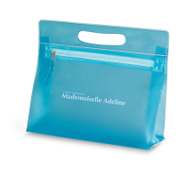 Transparent cosmetic pouch