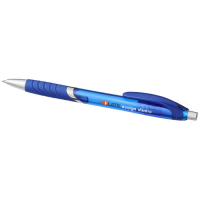 Turbo ballpoint pen with rubber grip