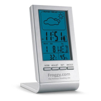 Weather station with blue LCD