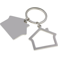 Zinc alloy house keychain