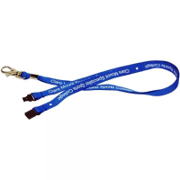 Custom Flat Weave Nylon Lanyard - 10mm