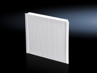 Pleated filter for fan-and-filter units, roof-mounted fans, for cooling units and chillers