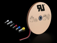 Wire end ferrules on a reel