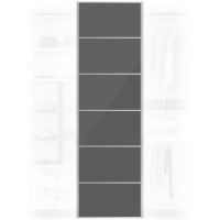 XXL Solid Grey Wardrobe Door 650x2400mm