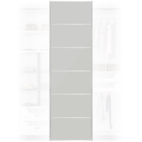 XXL Solid Light Grey Wardrobe Door 650x2400mm