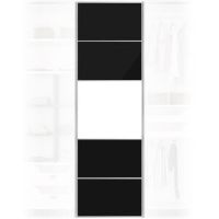 Solid Black Wardrobe Door 650x2200mm
