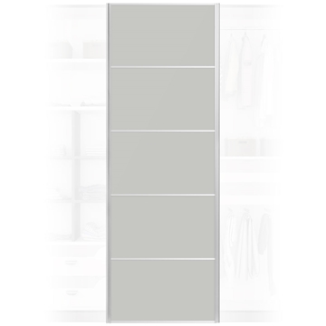 Solid Light Grey Wardrobe Door