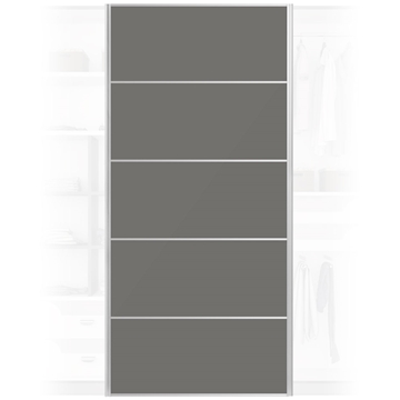 Solid Grey Wardrobe Door