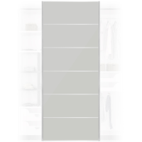 XXL Solid Light Grey Wardrobe Door 950x2400mm