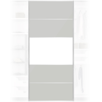Solid Light Grey Wardrobe Door 950x2200mm
