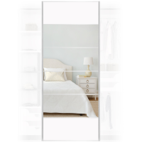 Industry Leading Supplier Of XXL Mirrored White Wardrobe Door 950x2400mm In The UK