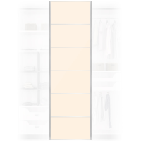 Quality XXL Solid Cream Wardrobe Door 650x2400mm For Home DIY