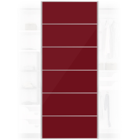 Quality XXL Solid Maroon Wardrobe Door 950x2400mm For Home DIY