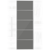 Quality Solid Grey Wardrobe Door 650x2000mm For Home DIY