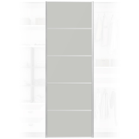 Quality Solid Light Grey Wardrobe Door 650x2000mm For Home DIY
