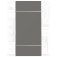 Quality Solid Grey Wardrobe Door 950x2000mm For Home DIY